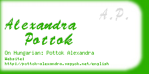 alexandra pottok business card